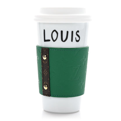 Louis Vuitton Porcelain Taurillon Louis Cup Green 1 of 10