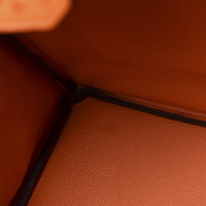 Hermes Ostrich Birkin 35 Orange 24 of 41