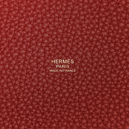Hermes Taurillon Clemence Picotin Lock 18 PM Rouge H 6 of 11