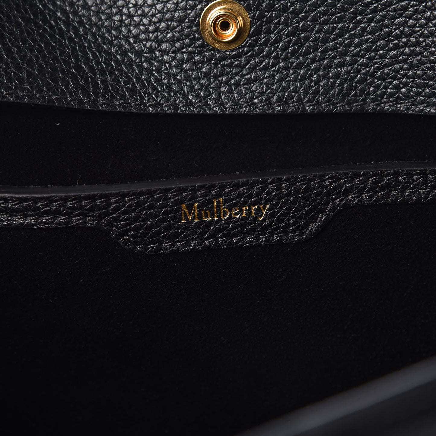 Small Classic Grain Stud Tote Black