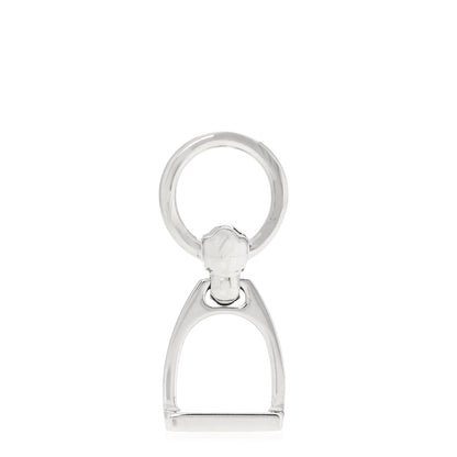 Hermes Palladium Etrier Charm Scarf Ring 1 of 3