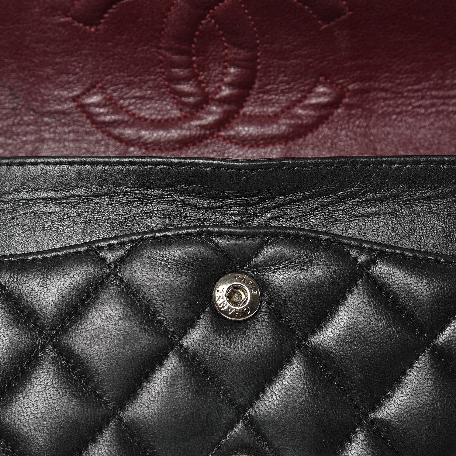 Chanel Lambskin Quilted Medium Double Flap Black 7 of 15