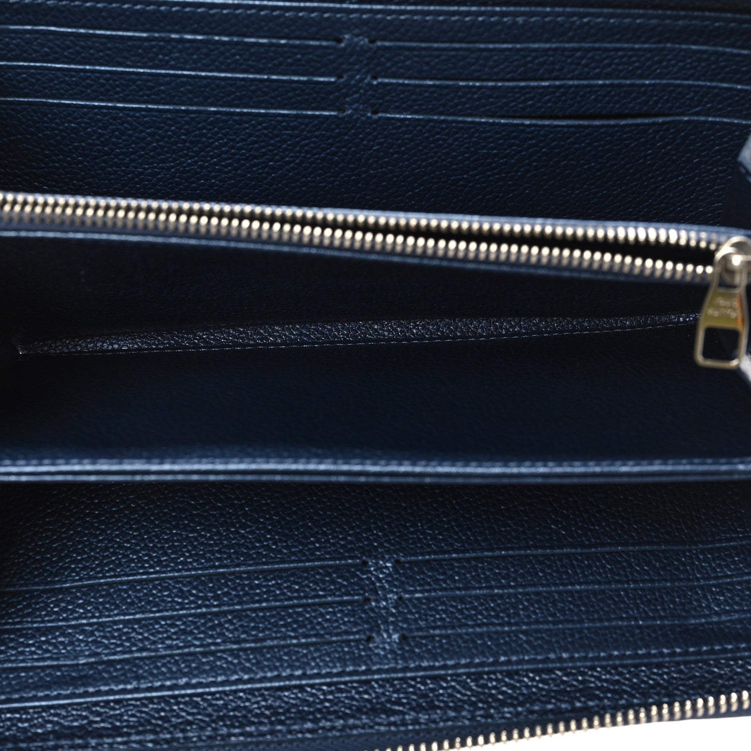 Louis Vuitton Metallic Empreinte Monogram Zippy Wallet Navy Nacre 5 of 6