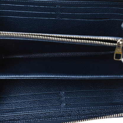 Louis Vuitton Metallic Empreinte Monogram Zippy Wallet Navy Nacre 5 of 6