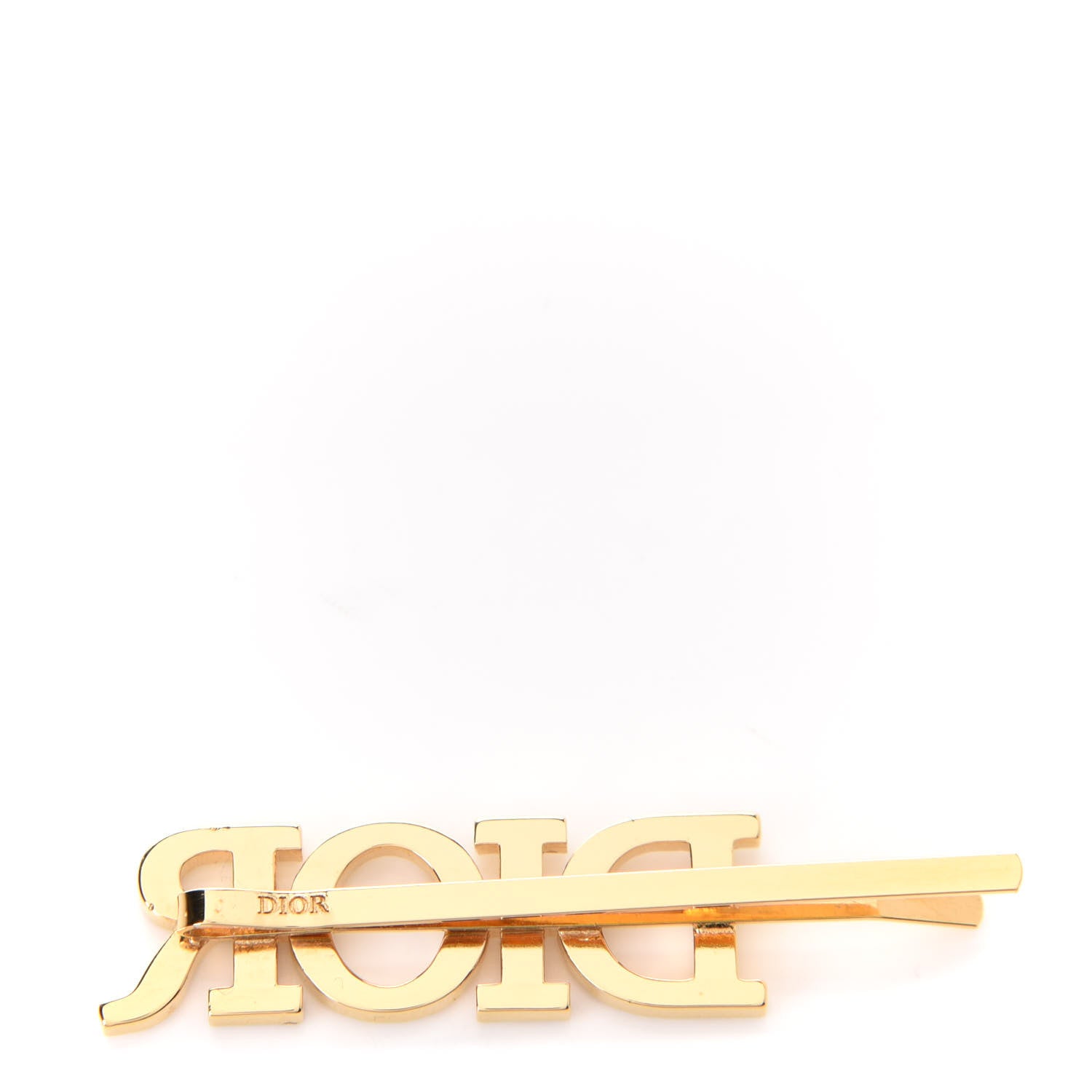 Christian Dior Metal Crystal Dior(r)evolution Barrette Gold 3 of 6