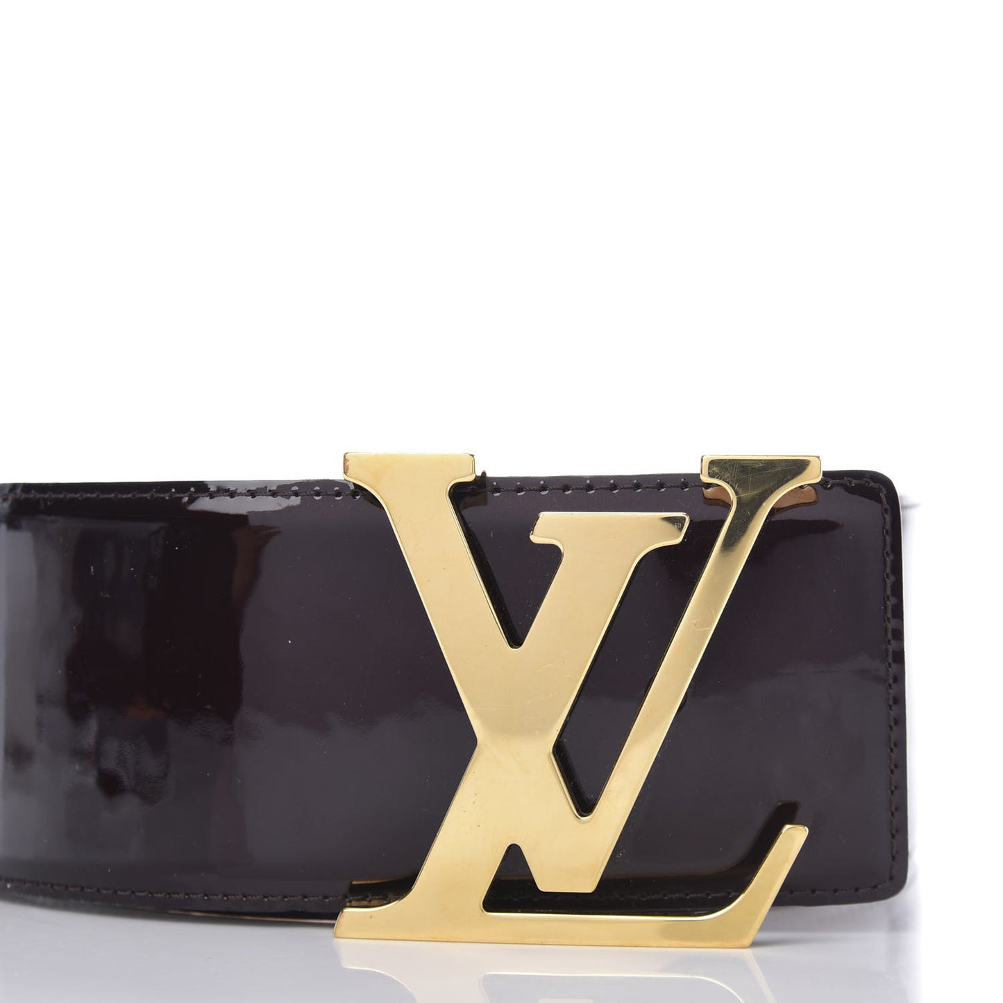 Patent LV Facettes Belt 85 34 Amarante