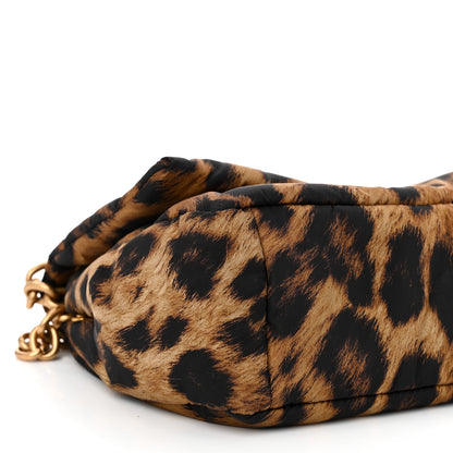 Balenciaga Nylon Monaco Mini Leopard Shoulder Bag Brown 9 of 10
