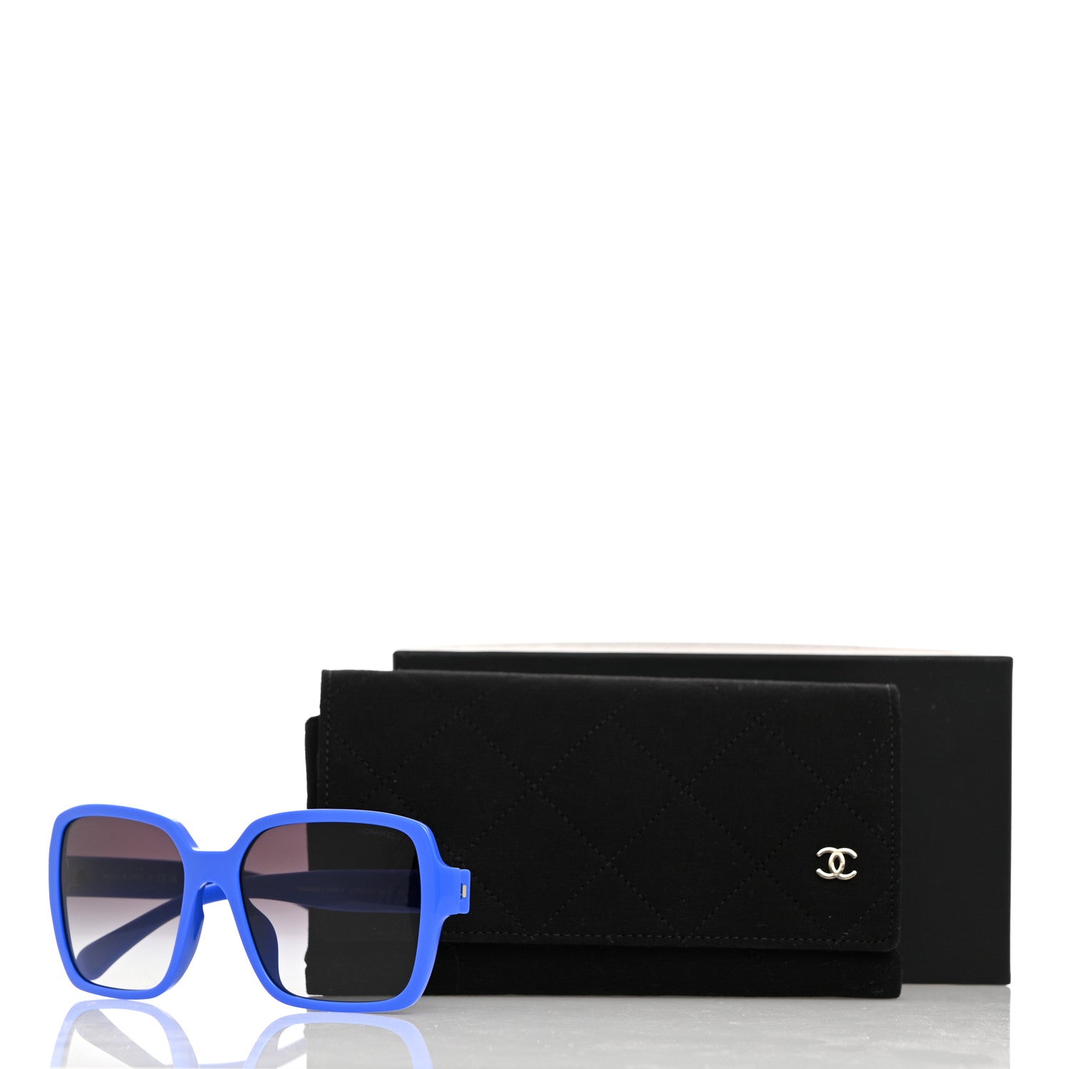 Chanel Acetate Square Sunglasses 5408-A Blue 8 of 8