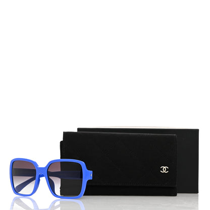 Chanel Acetate Square Sunglasses 5408-A Blue 8 of 8