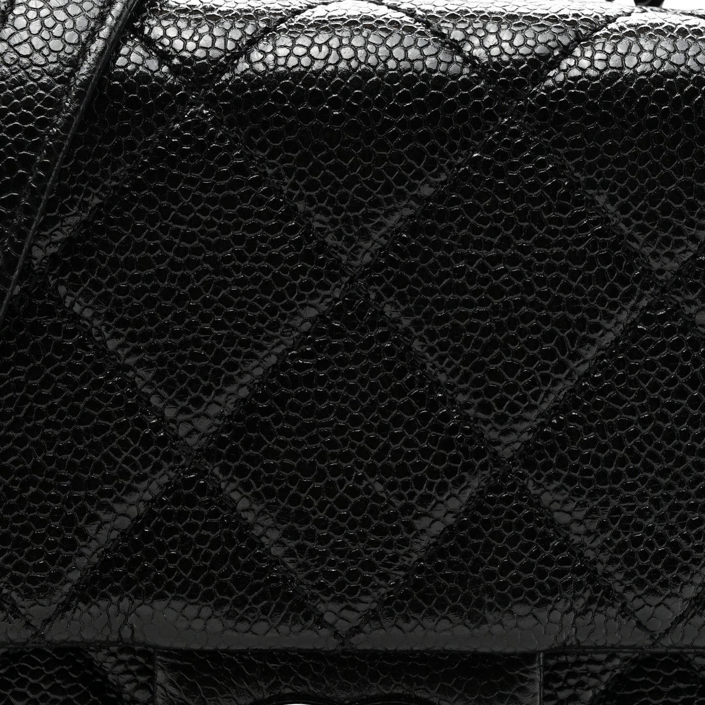 Caviar Quilted Incognito Mini Square Flap Black