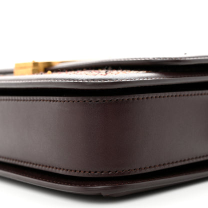 Saint Laurent Tweed Houndstooth Medium Solferino Satchel Umber 10 of 12