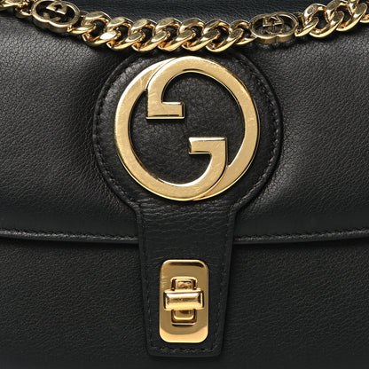 Gucci Roxy Calfskin Small Blondie Top Handle Shoulder Flap Bag Black 8 of 12