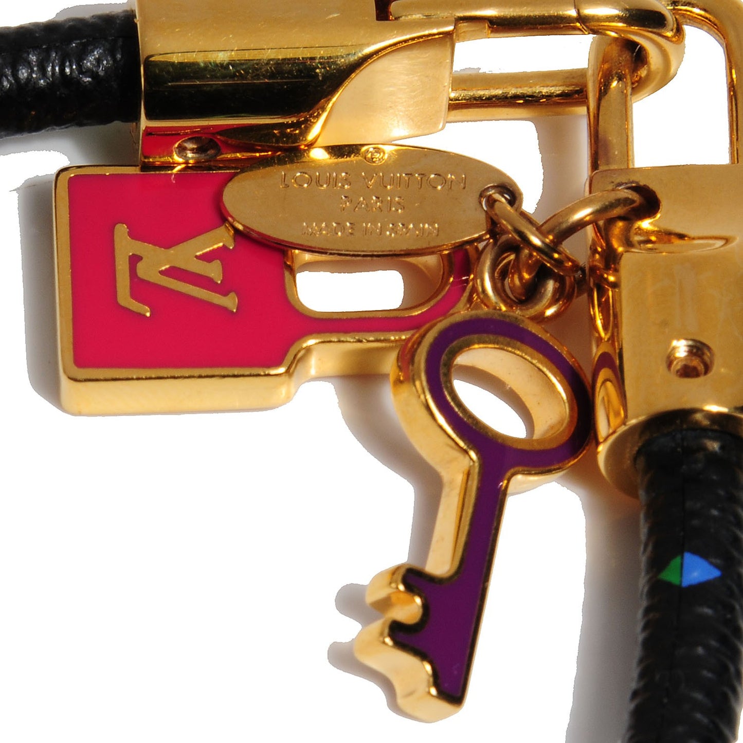 Monogram Multicolor Luck It Bracelet 19 Black