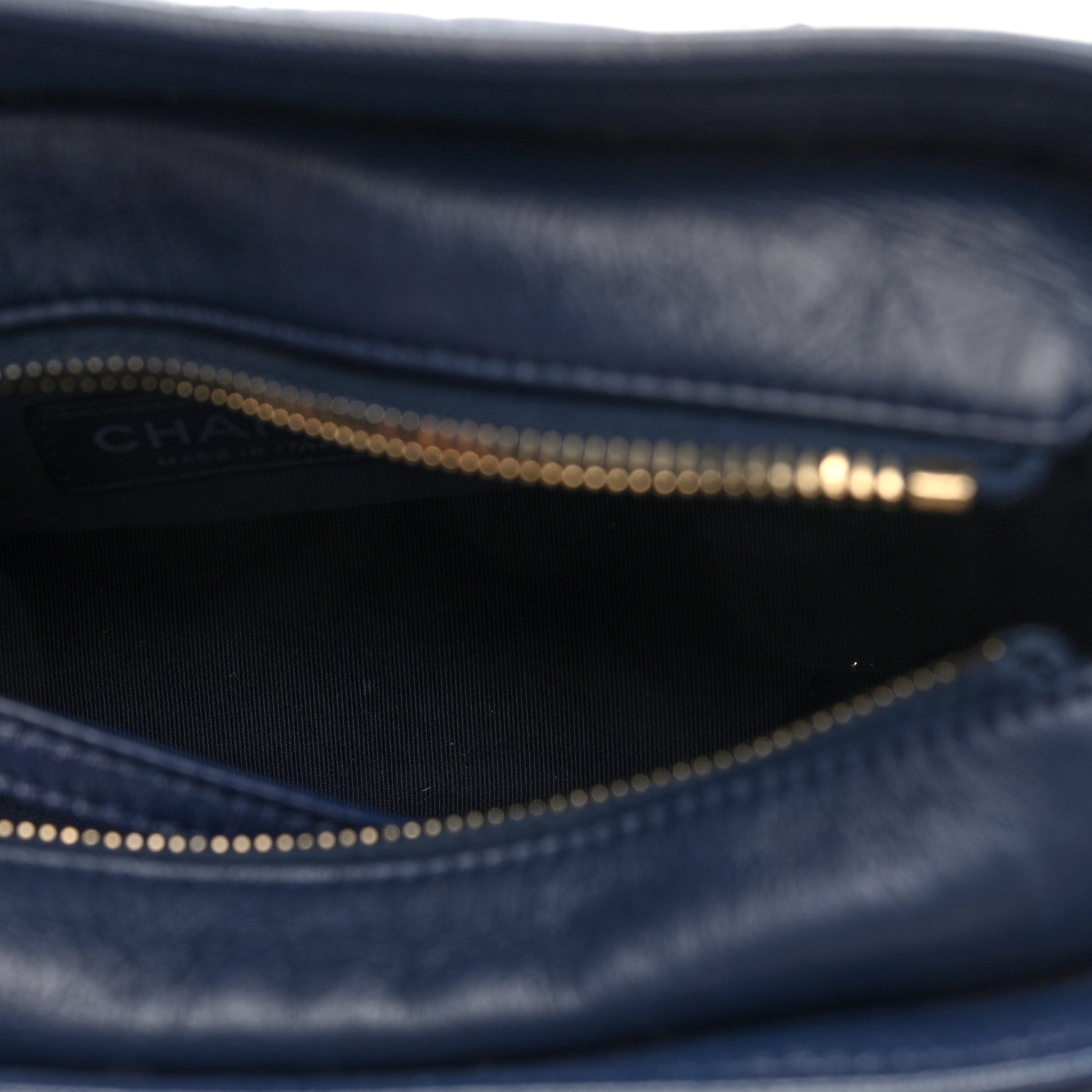Chanel Aged Calfskin Quilted Small Gabrielle Hobo Navy 5 of 10