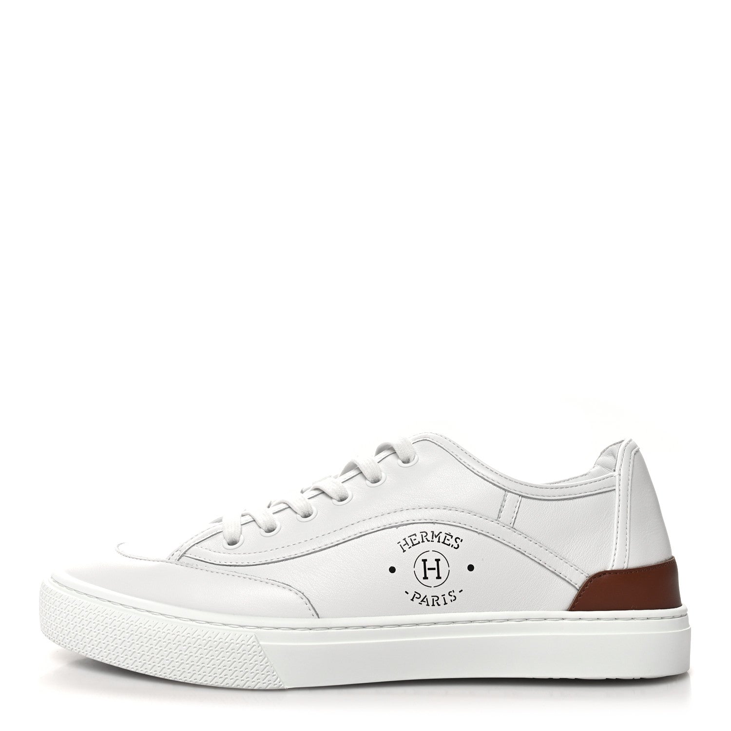 Hermes Calfskin Mens Get Sneakers 41 White 1 of 9
