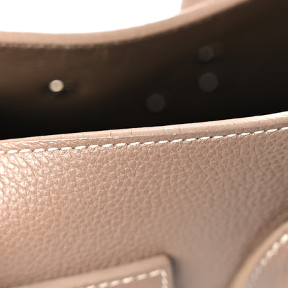 Saint Laurent Grained Calfskin Topstitch Small Classic Sac De Jour Taupe 12 of 12