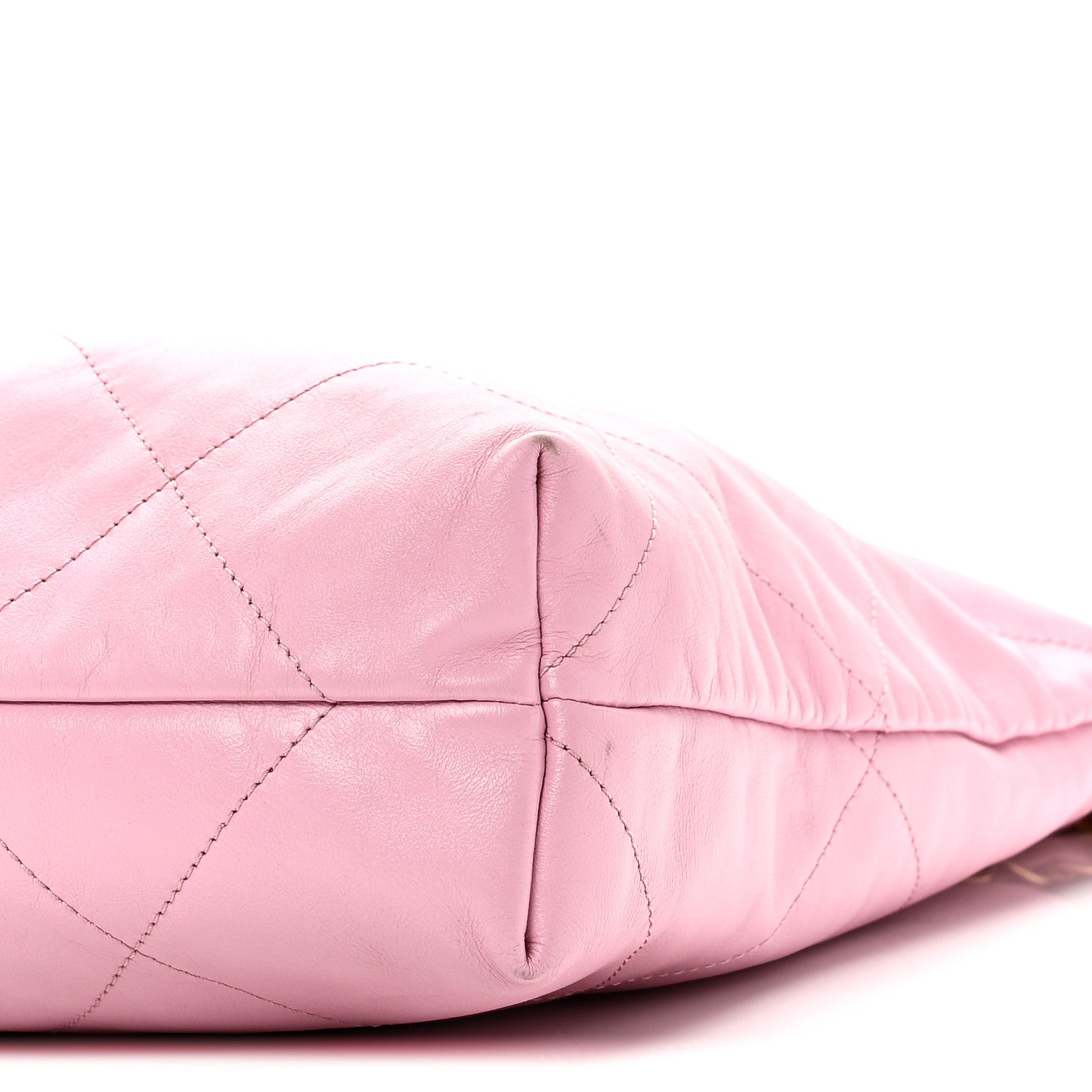 Chanel Shiny Calfskin Quilted Chanel 22 Drawstring Bag Pink 11 of 11