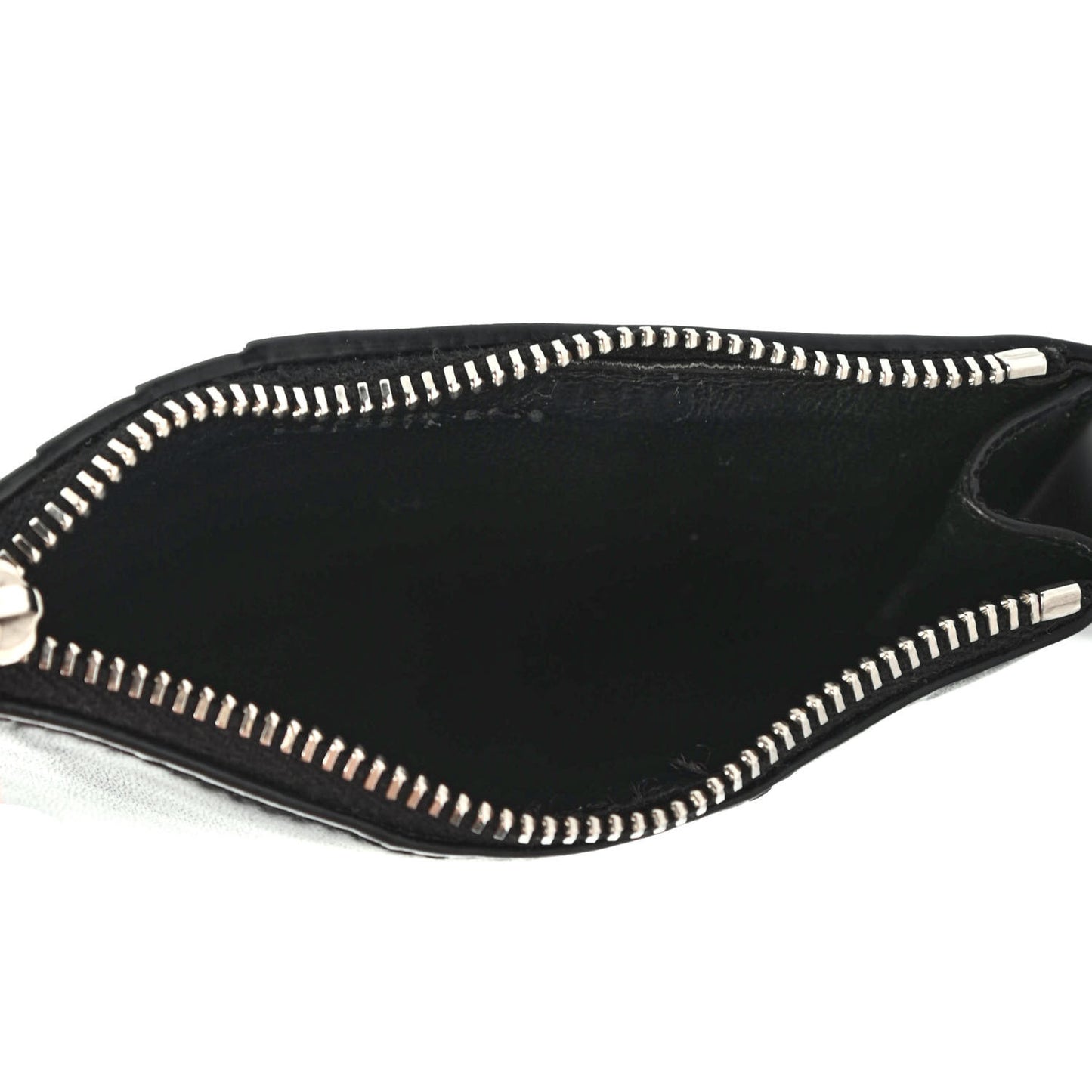Smooth Calfskin Monogram 5 Fragments Zip Pouch Card Holder Black