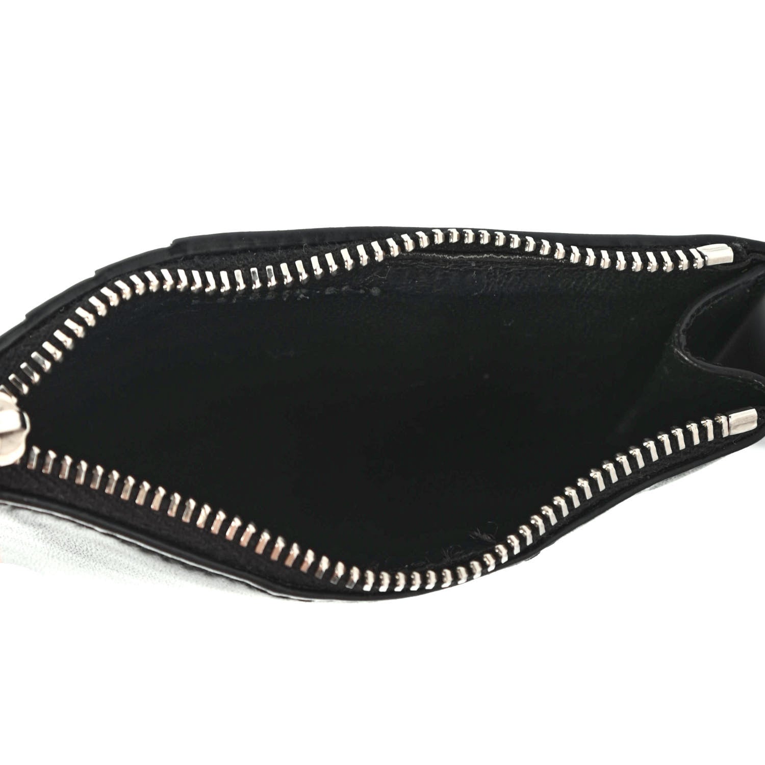 Saint Laurent Smooth Calfskin Monogram 5 Fragments Zip Pouch Card Holder Black 4 of 4