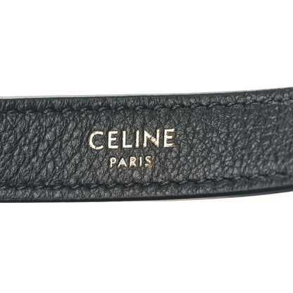 Celine Supple Calfskin Cuir Triomphe Small Heloise Shoulder Bag Black 6 of 9