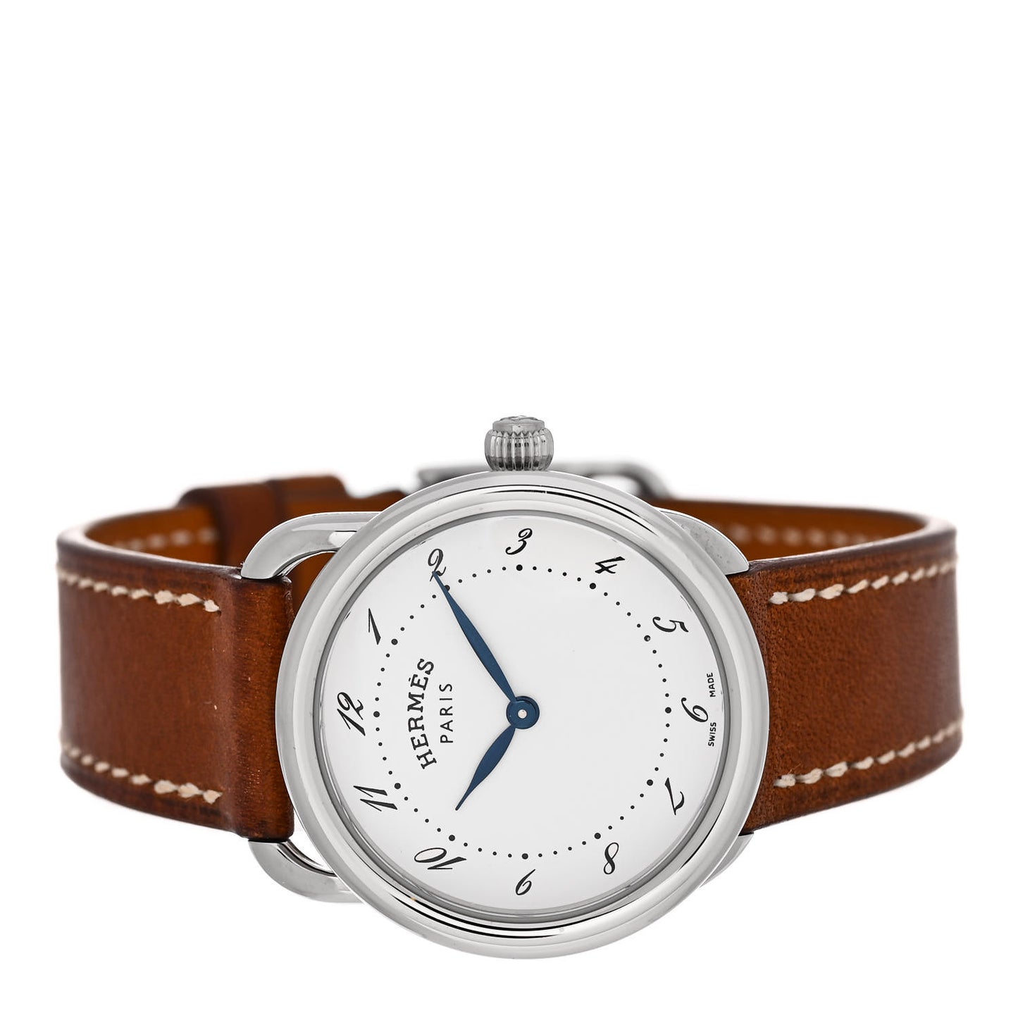 Stainless Steel Barenia 28mm Arceau Quartz Watch Fauve