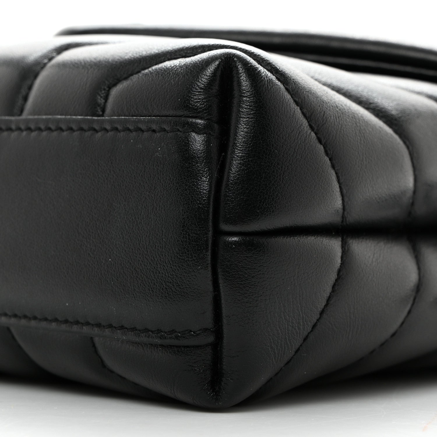 Saint Laurent Calfskin Y Quilted Monogram Toy Loulou Crossbody Bag Black 11 of 11