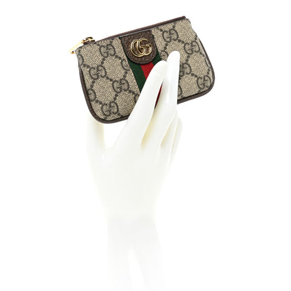 Gucci GG Supreme Monogram Web Ophidia Key Case Beige New Acero 2 of 9