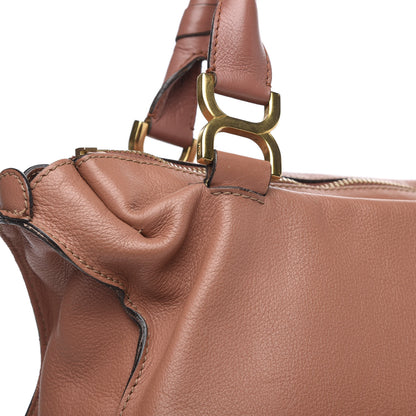 Chloe Calfskin Large Marcie Satchel Coral 13 of 17