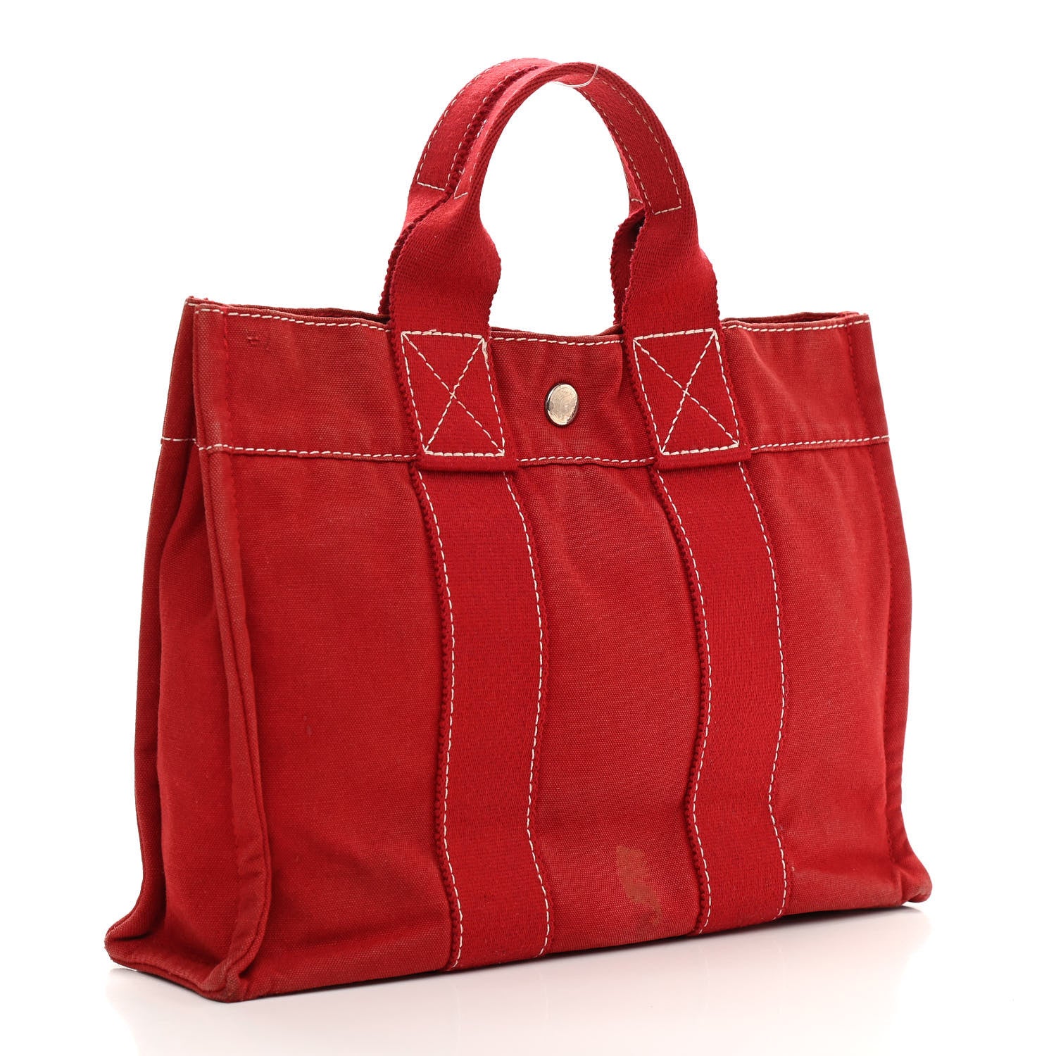 Hermes Canvas Fourre Tout PM Red 3 of 13