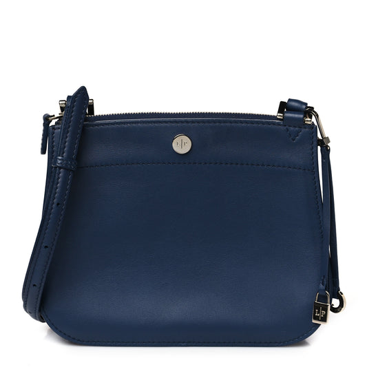 Calfskin Milky Way Odessa Shoulder Bag Navy