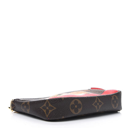 Louis Vuitton Monogram 2018 Christmas Animation Mini Cats Pochette Accessories 3 of 4
