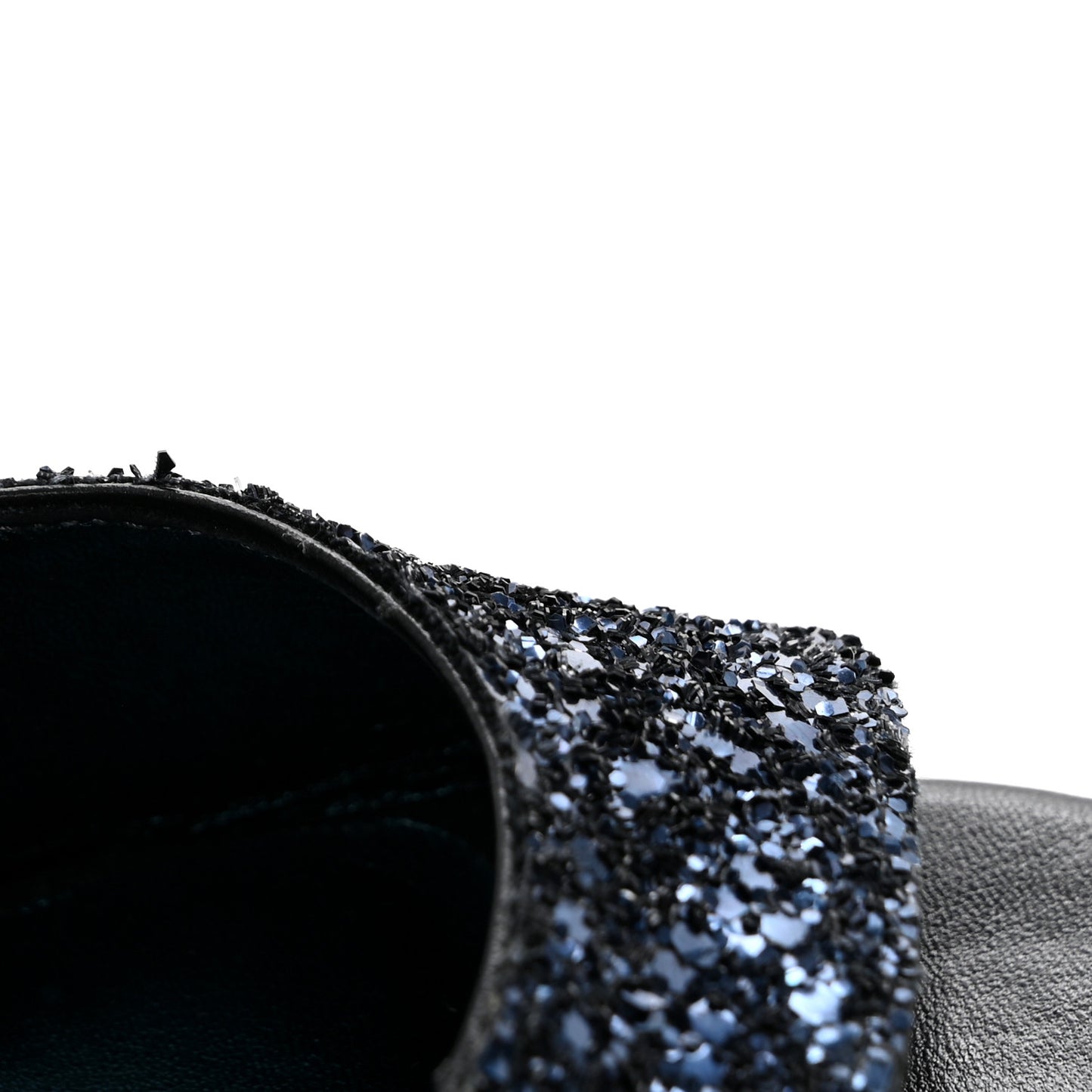 Coarse Glitter Falcon 100 Sandals 38.5 Navy Mix