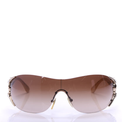 Bulgari Crystal Sunglasses 6039-B Beige 2 of 8