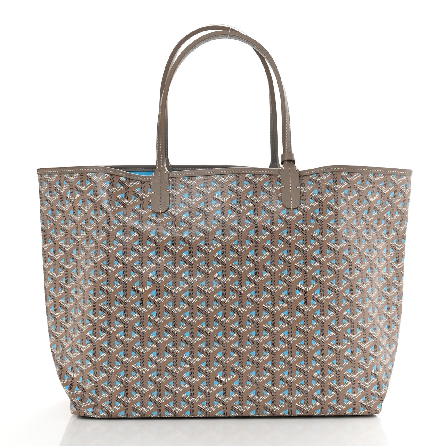 Goyardine Saint Louis Claire Voie PM Grege Turquoise