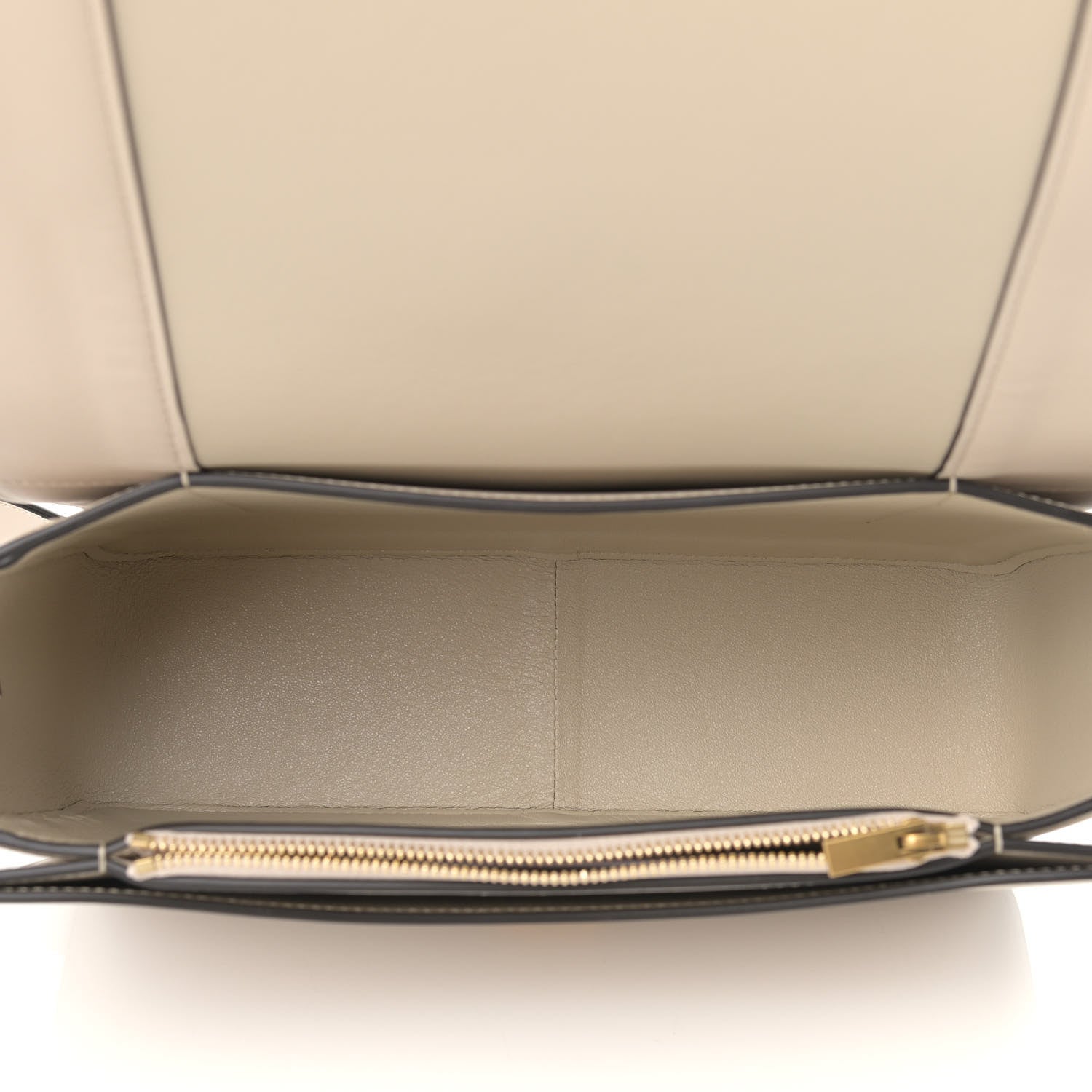 Celine Shiny Smooth Calfskin Medium Frame Shoulder Bag Grege Storm 5 of 12