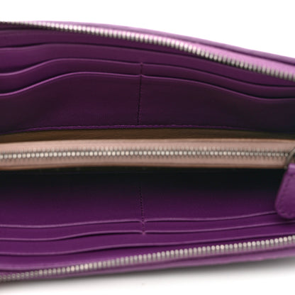 Bottega Veneta Nappa Intrecciato Zip Around Wallet Mona Lisa Atlantic 5 of 9