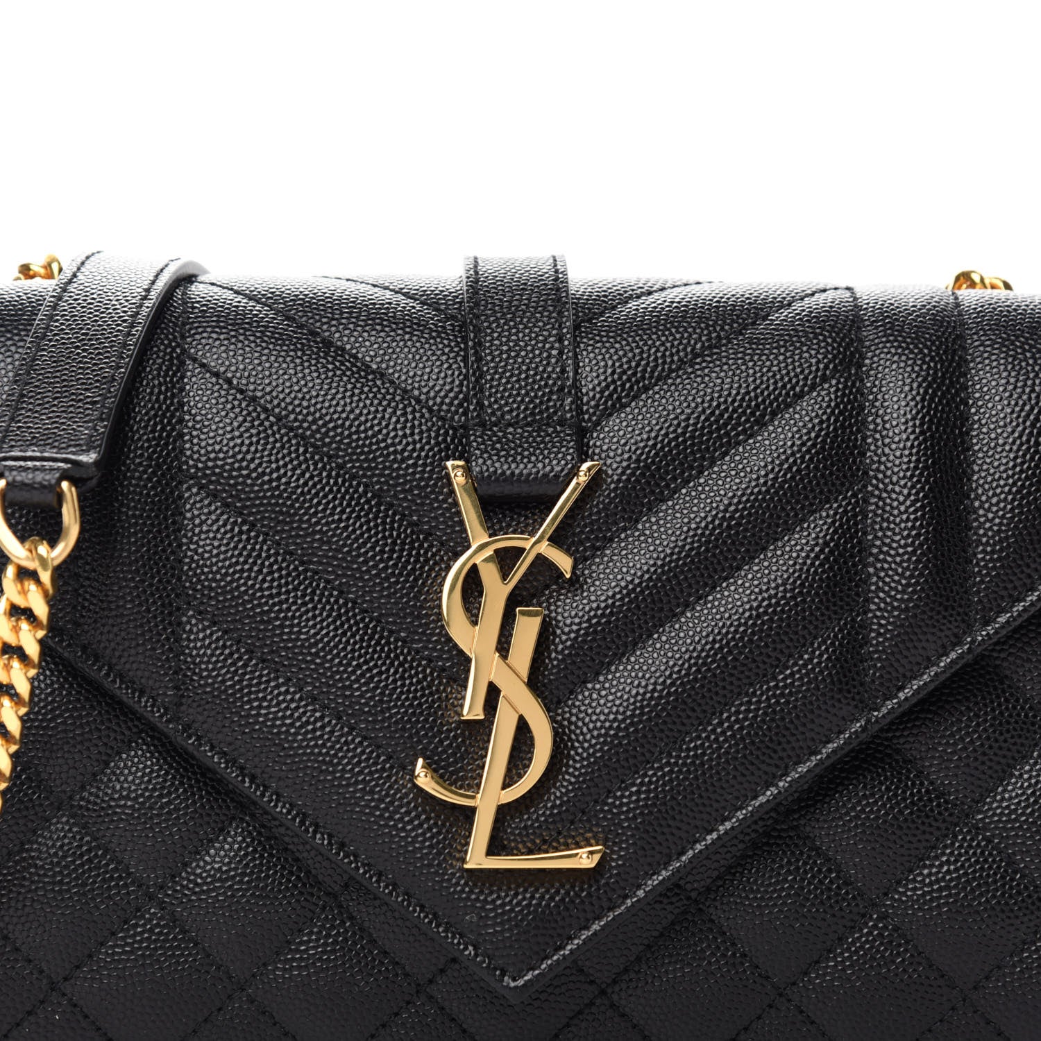 Saint Laurent Grain De Poudre Textured Mixed Matelasse Triquilt Small Monogram Satchel Black 10 of 10