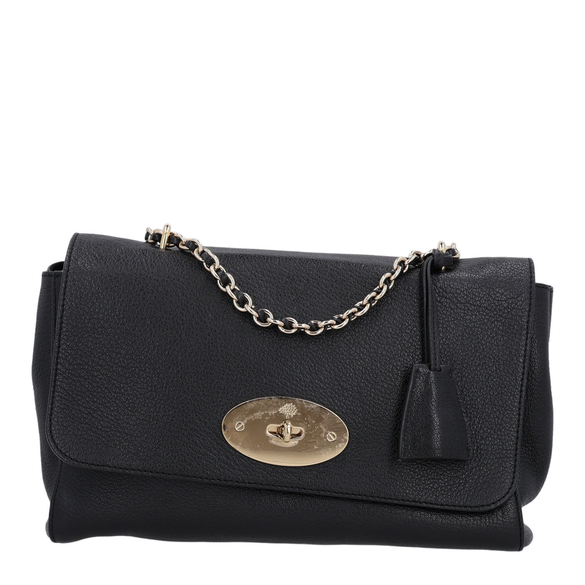 Glossy Goatskin Medium Lily Black