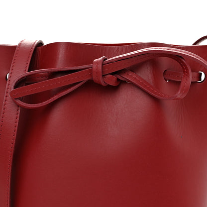 Mansur Gavriel Calfskin Mini Mini Bucket Bag Burgundy 7 of 10