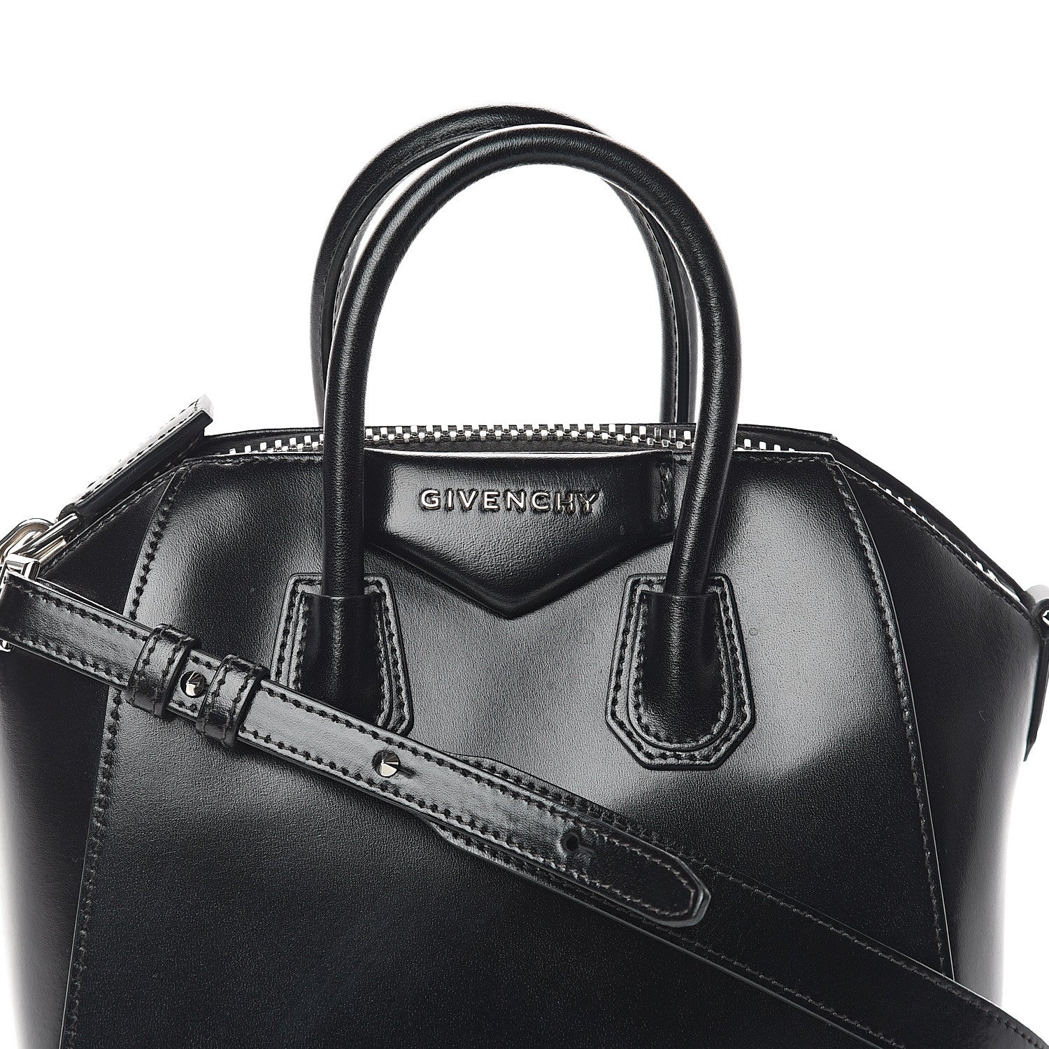 Givenchy Shiny Lord Calfskin Mini Antigona Black 6 of 8