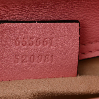 Gucci Wonka Grain Calfskin Mini Diana Tote Bag Wild Rose Fuxia Fluo 7 of 10