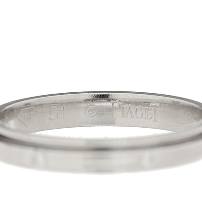 Piaget 18K White Gold Diamond Small Possession Band Ring 51 5.75 6 of 6