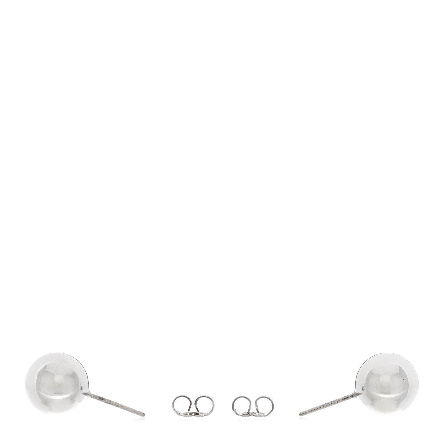 Tiffany Sterling Silver 10mm HardWear Ball Earrings 3 of 4