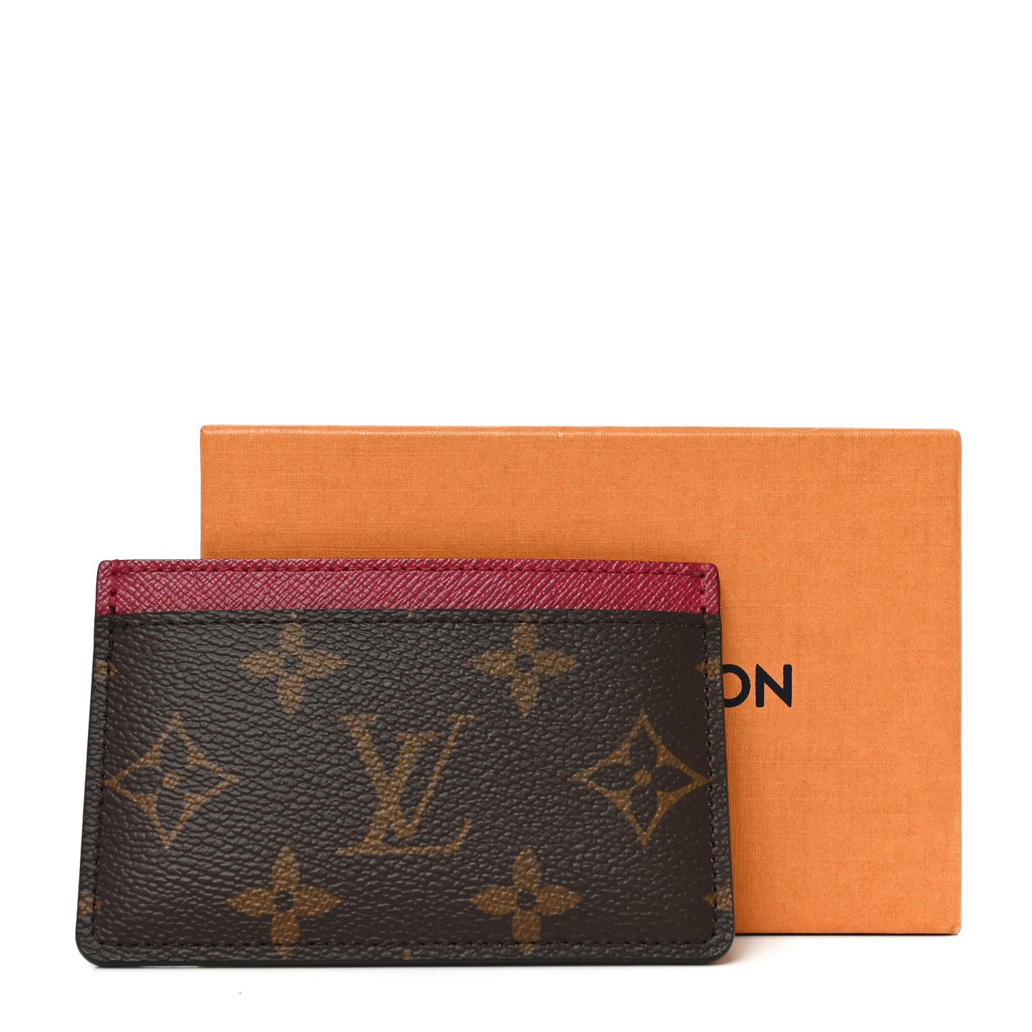 Monogram Card Holder Fuchsia