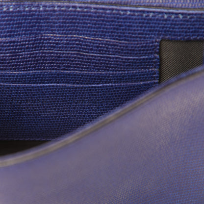 Proenza Schouler Calfskin Lizard Embossed PS11 Wallet With Strap Sapphire 6 of 11