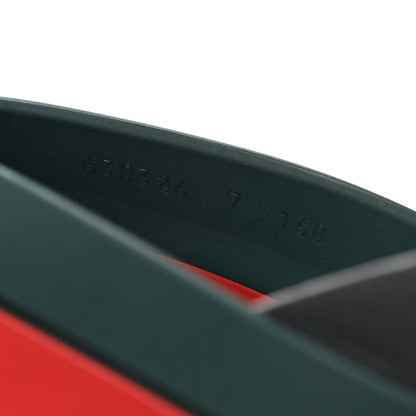 Gucci Rubber Web Mens Criss Cross Slide Sandals 7 Green Red 8 of 12