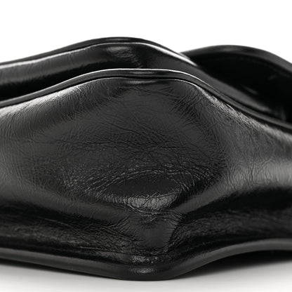 Saint Laurent Crinkled Calfskin Matelasse Monogram Baby Niki Chain Satchel Black 11 of 15