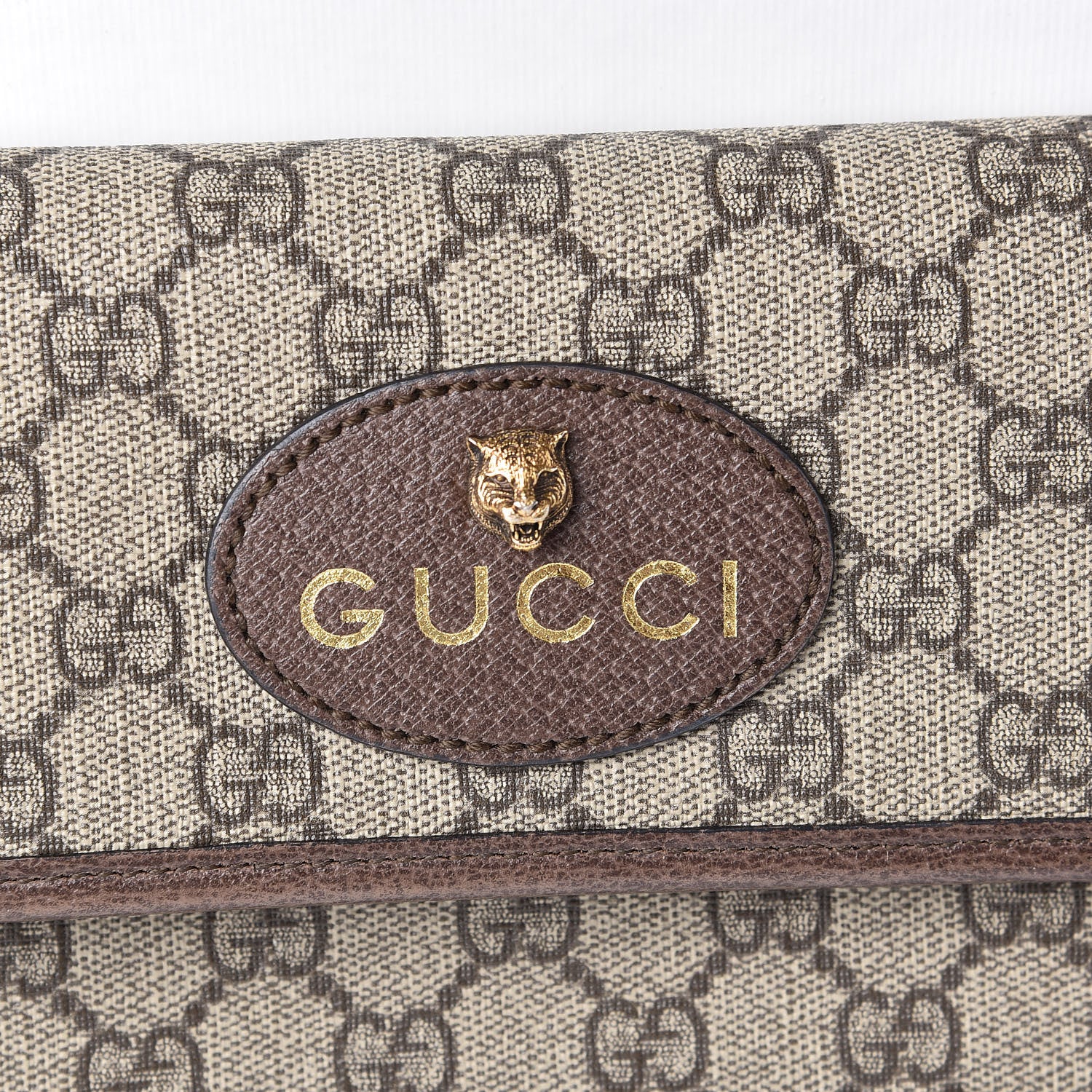 Gucci GG Supreme Monogram Neo Vintage Web Belt Bag Brown 10 of 11