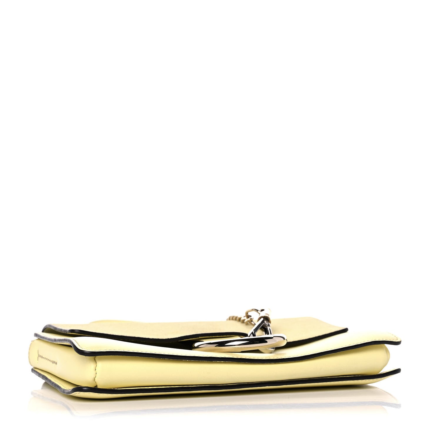 Suede Calfskin Small Faye Shoulder Bag Lemonade