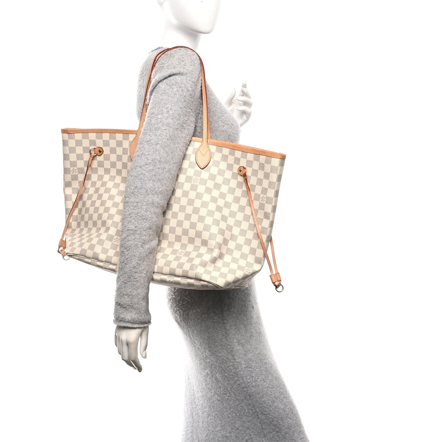 Louis Vuitton Damier Azur Neo Neverfull GM Rose Ballerine 2 of 11